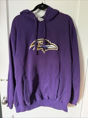 Men's Purple Baltimore Ravens Hoodie with Ravens Logo